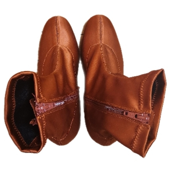 Antropologie Women's Orange Ankle Sock Boots - Picture 6 of 7